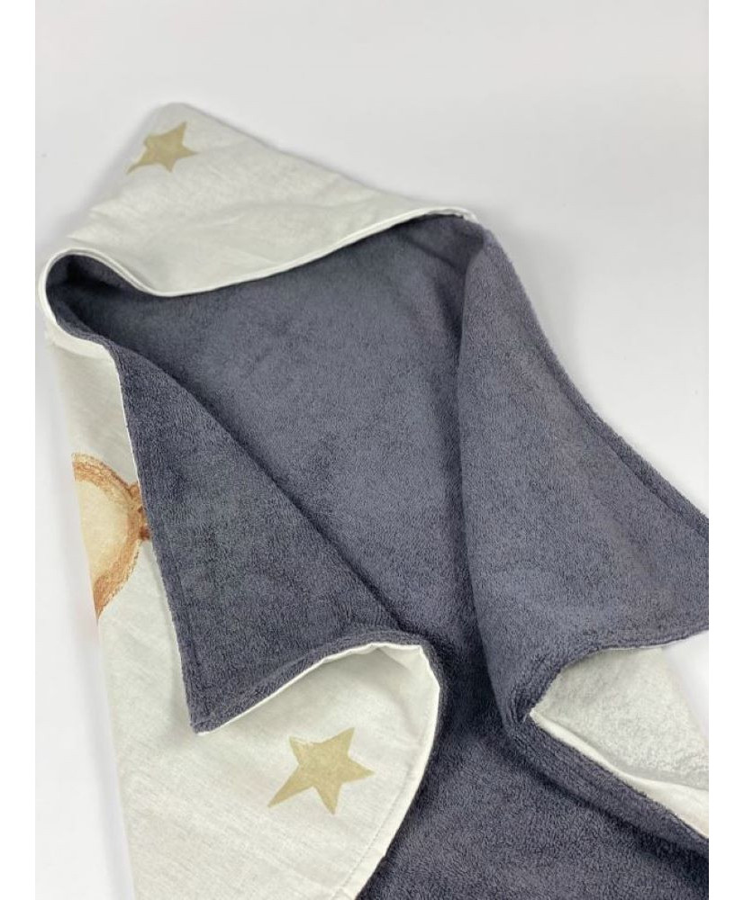 Βρεφικό μπουρνουζάκι κάπα Sweet Dreams Grey