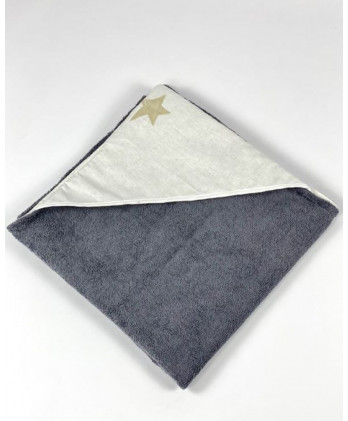 Βρεφικό μπουρνουζάκι κάπα Sweet Dreams Grey