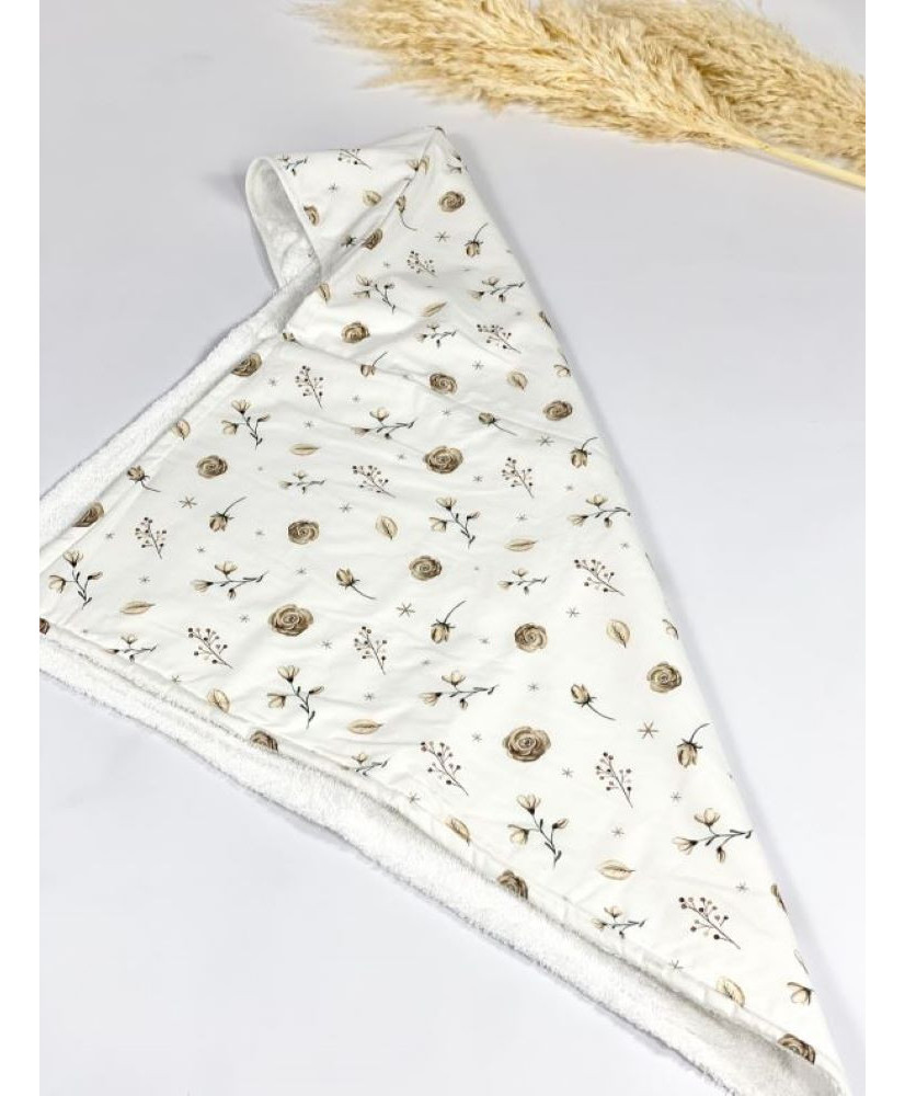 Βρεφικό μπουρνουζάκι κάπα Vintage Flowers