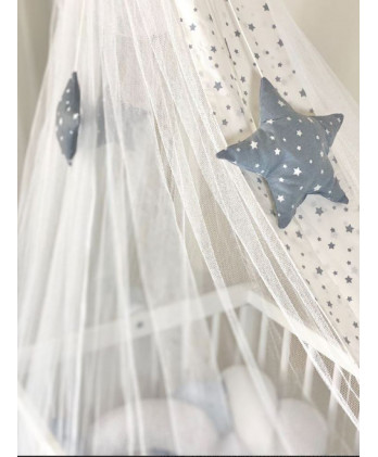 Κουνουπιέρα με τούλι White Stars