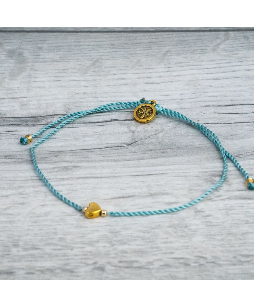 Βραχιόλι Lyla Καρδιά Πετρόλ