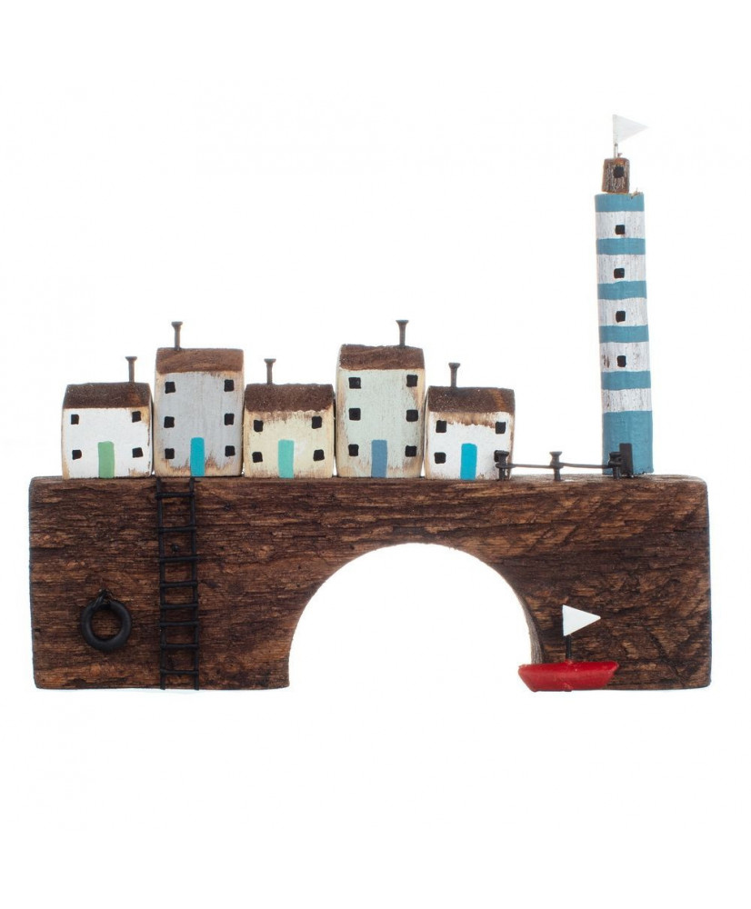 Φάρος Σε Γέφυρα Ξύλινα 12,5 εκ.