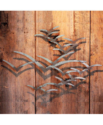 Σύνθεση Γλάρων Τοίχου Ασημί...