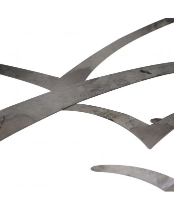 Σύνθεση Γλάρων Τοίχου Ασημί 53 εκ.