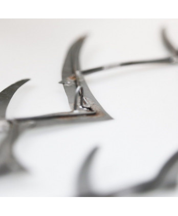 Σύνθεση Γλάρων Τοίχου Ασημί 53 εκ.