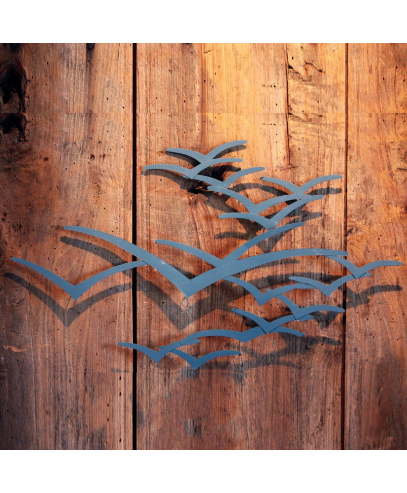 Σύνθεση Γλάρων Τοίχου Μπλε 53 εκ.