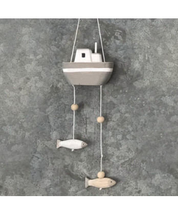 Κρεμαστό Καράβι Και Ψάρι