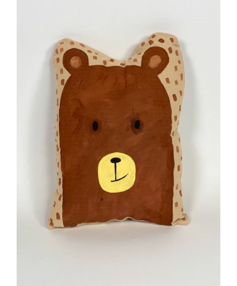 Παιδικό Διακοσμητικό Μαξιλάρι Bear Σε Καφέ Χρώμα