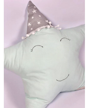 Παιδικό Διακοσμητικό Μαξιλάρι Αστέρι Σε Βεραμάν Χρώμα