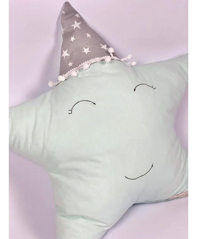 Παιδικό Διακοσμητικό Μαξιλάρι Αστέρι Σε Βεραμάν Χρώμα