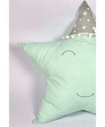 Παιδικό Διακοσμητικό Μαξιλάρι Αστέρι Σε Βεραμάν Χρώμα