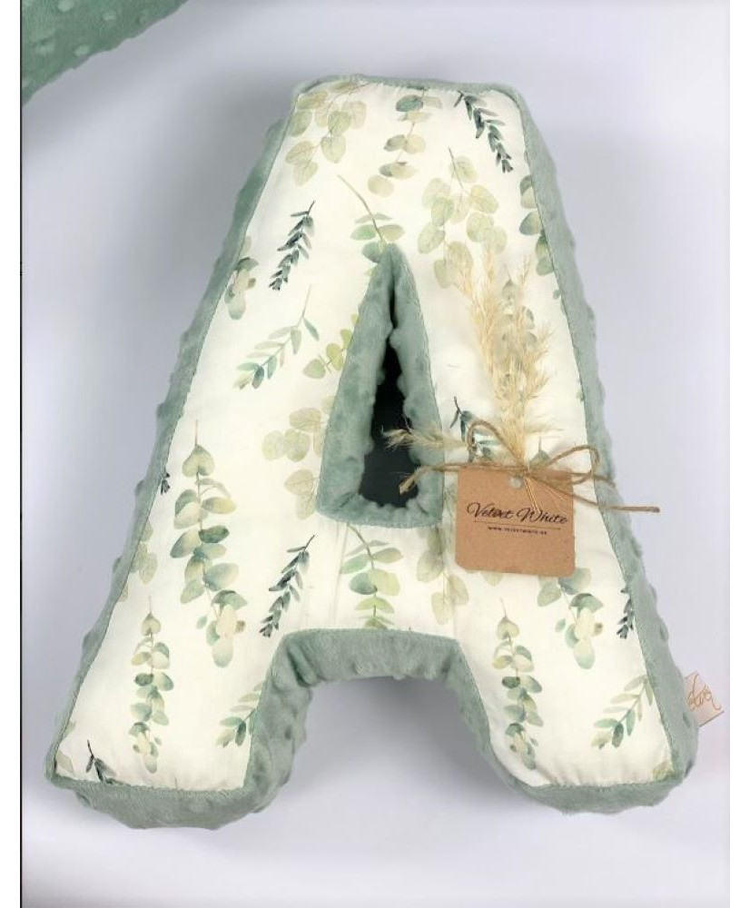 Παιδικό Διακοσμητικό Μαξιλάρι Μονόγραμμα Eucalyptus