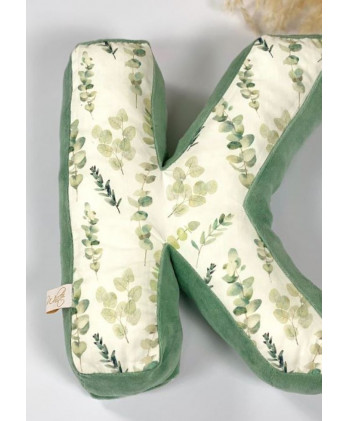 Παιδικό Διακοσμητικό Μαξιλάρι Μονόγραμμα Eucalyptus