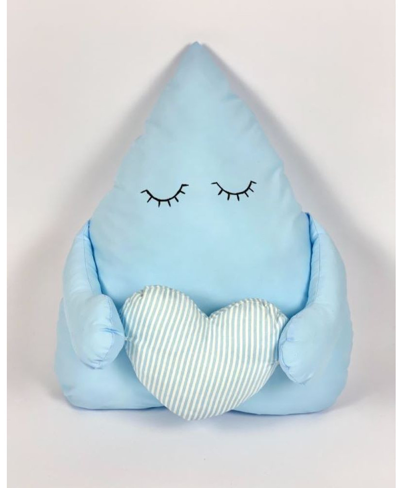 Παιδικό Διακοσμητικό Μαξιλάρι Γαλάζια Σταγόνα