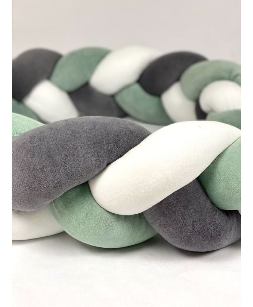 Πάντα Πλεξούδα Mint And Grey