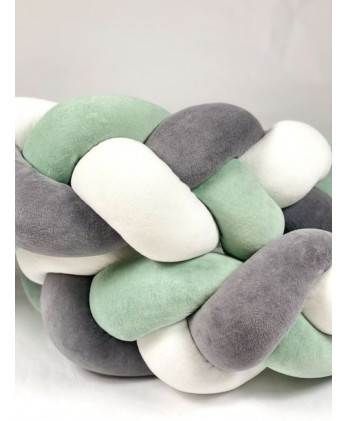 Πάντα Πλεξούδα Mint And Grey