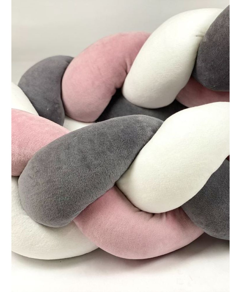 Πάντα πλεξούδα Dusty pink