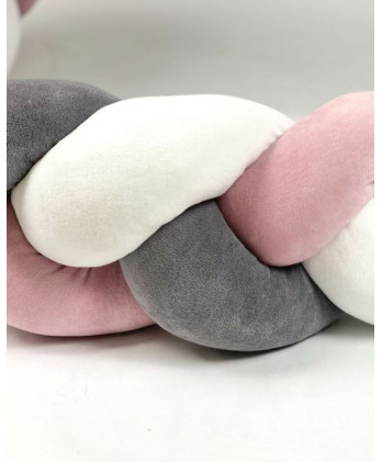 Πάντα πλεξούδα Dusty pink