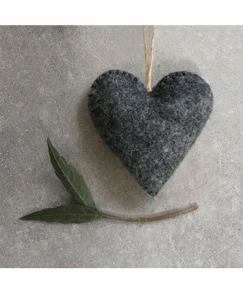 Κρεμαστή Καρδιά Ανθρακί...