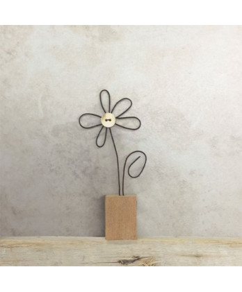 Λουλούδι Με Σύρμα Σε Βάση