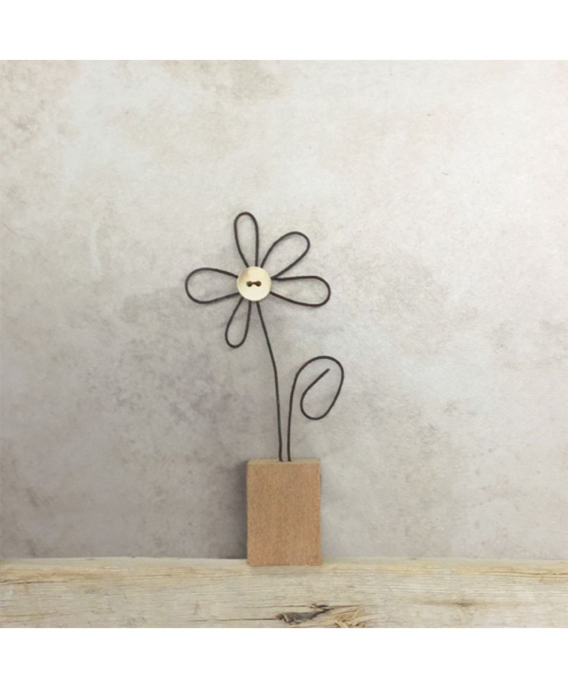 Λουλούδι Με Σύρμα Σε Βάση