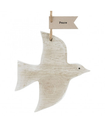 Κρεμαστό Ξύλινο Περιστέρι 9εκ