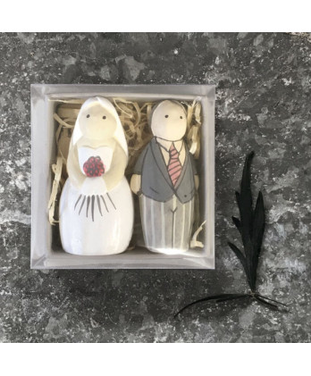 Νύφη Και Γαμπρός Σε Κουτί 6εκ