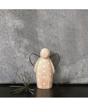 Ξύλινος Άγγελος Μικρό Πουά