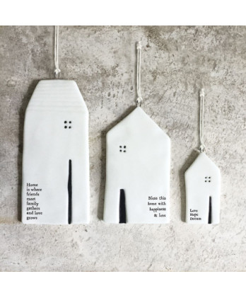 Κρεμαστό Σπίτι Απο Πορσελάνη Μεσαίο Bless This Home  9εκ