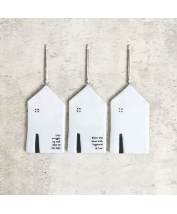 Κρεμαστό Σπίτι Απο Πορσελάνη Μεσαίο Bless This Home  9εκ