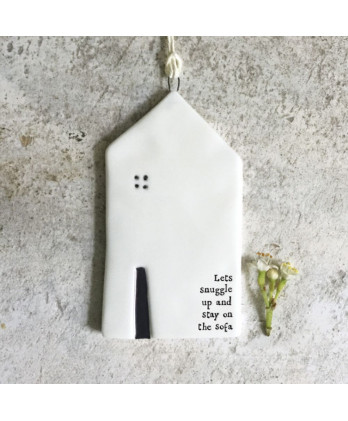 Κρεμαστό Σπίτι Απο Πορσελάνη Μεσαίο Lets Snuggle Up 9εκ