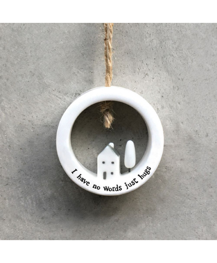 Κρεμαστό Σπίτι Σε Κύκλο Από Πορσελάνη No Words 4,8εκ