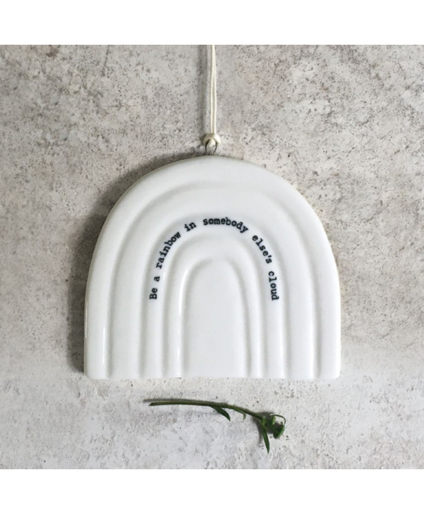 Κρεμαστό Ουράνιο τόξο Από Πορσελάνη Rainbow 7x8 εκ