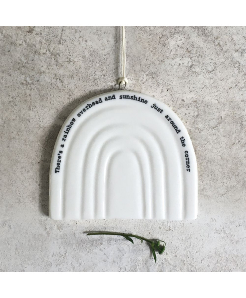 Κρεμαστό Ουράνιο τόξο Από Πορσελάνη Overhead 7x8 εκ