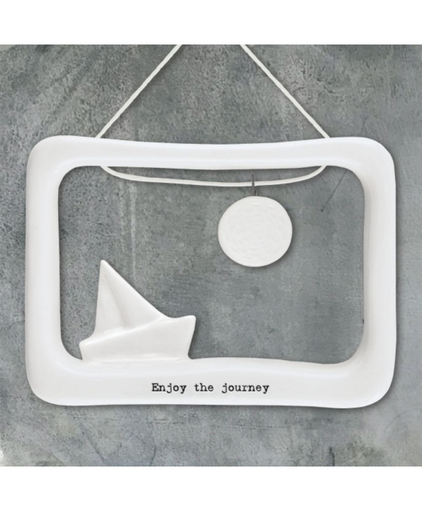 Κάδρο Απο Πορσελάνη Enjoy The Journey 9εκ