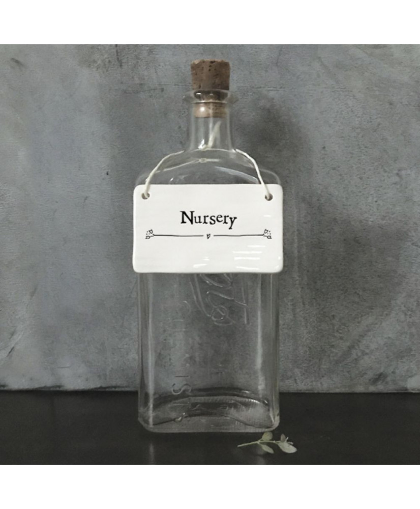 Καδράκι Από Πορσελάνινη Επιγραφή Nursery