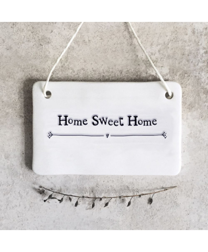 Καδράκι Από Πορσελάνινη Επιγραφή Home Sweet Home
