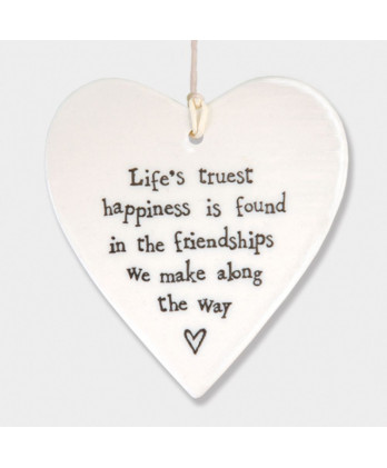 Κρεμαστή Καρδιά Από Πορσελάνη Life's Trues