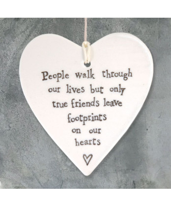 Κρεμαστή Καρδιά Από Πορσελάνη People Walk Through