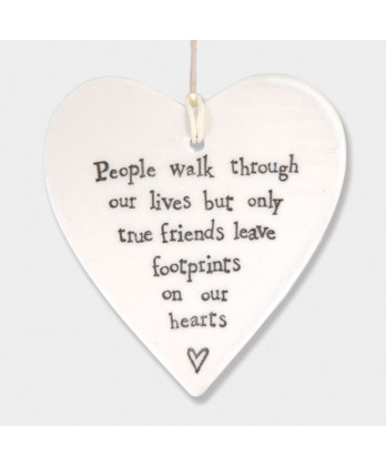 Κρεμαστή Καρδιά Από Πορσελάνη People Walk Through