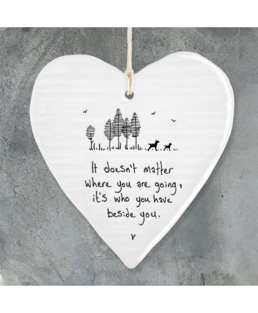 Κρεμαστή Καρδιά Από Πορσελάνη It Doesn’t Matter