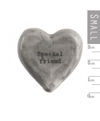 Πέτρα καρδιά Από Πορσελάνη Μικρή Special Friend