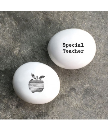 Βότσαλο Από Λευκή Πορσελάνη...