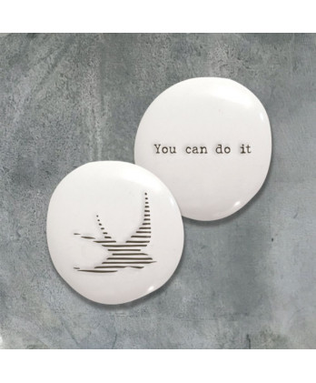 Βότσαλο Από Λευκή Πορσελάνη...