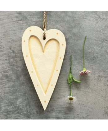 Ξύλινη Καρδία Κρεμαστή Σε...