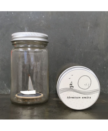 Βάζο Με Ξύλινο Καραβάκι Και...