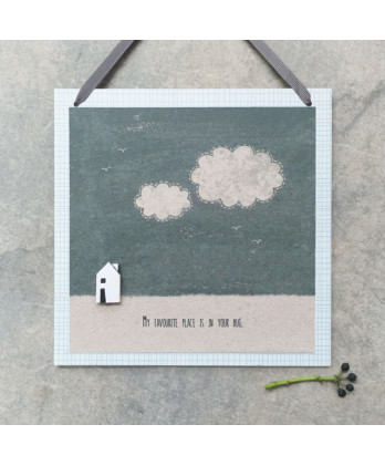 Καδράκι Ξύλινο Κρεμαστό Με...