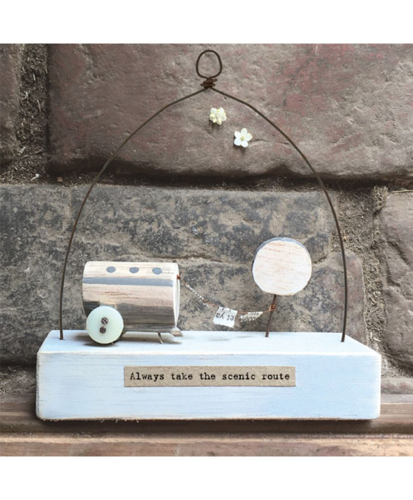 Ξύλινο Με Κρεμαστό Θέμα Και Μύνημα Always take the scenic route…