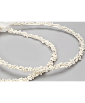 Στέφανα Χειροποίητα Επαργυρωμένα Vintage Με Υφασμάτινες Μαργαρίτες Και Μπουμπούκια Λεμονανθού