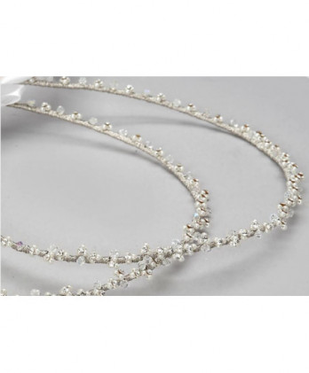 Στέφανα Χειροποίητα Επαργυρωμένα Vintage Με Πέρλες Και Στρας